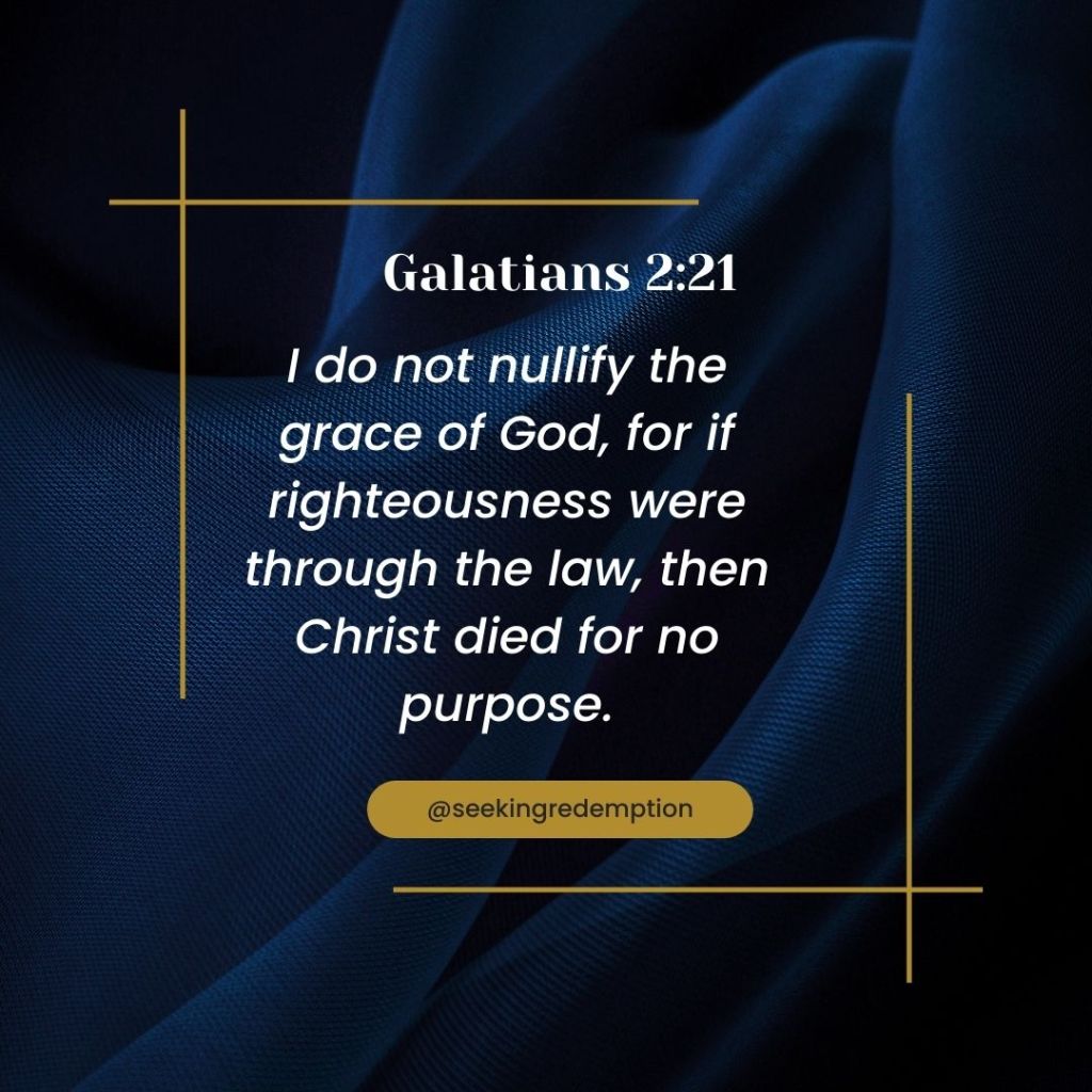 Bible verse Galatians 2:21